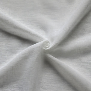 Voilage  - Effet lin chiné - Blanc