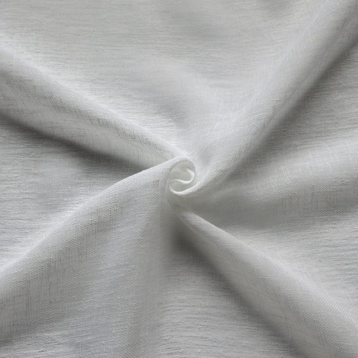 Voilage  - Effet lin chiné - Blanc