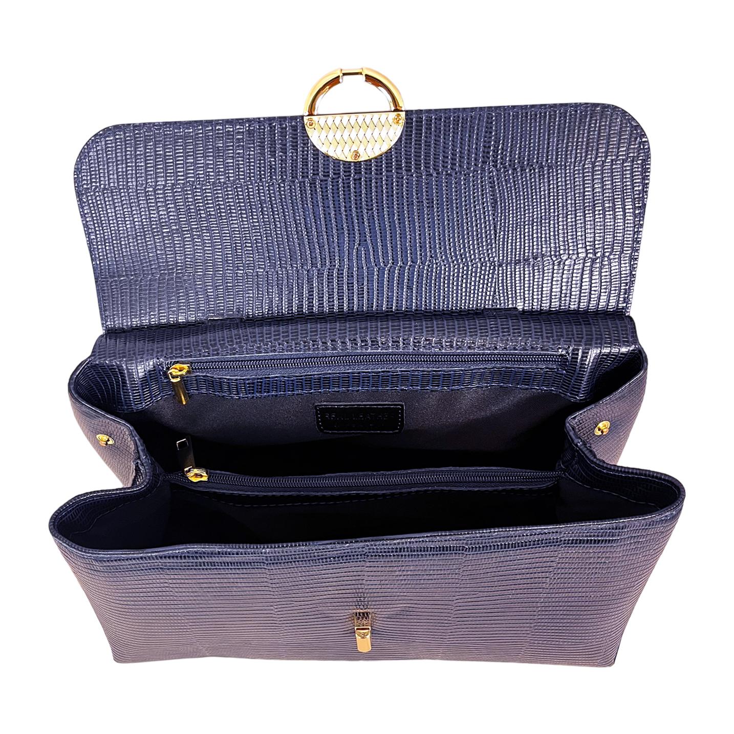 Borsa a mano Cheval Firenze Evelyn Blu Scuro