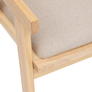 Fauteuil de table "Kolia" beige