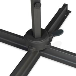 Parasol Sombra 360° rond Ø3m gris + housse