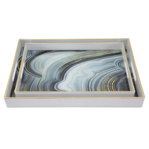 SVUOTATASCHE WHITE MARBLE COPPIA CHARME1921 MULTICOLORE