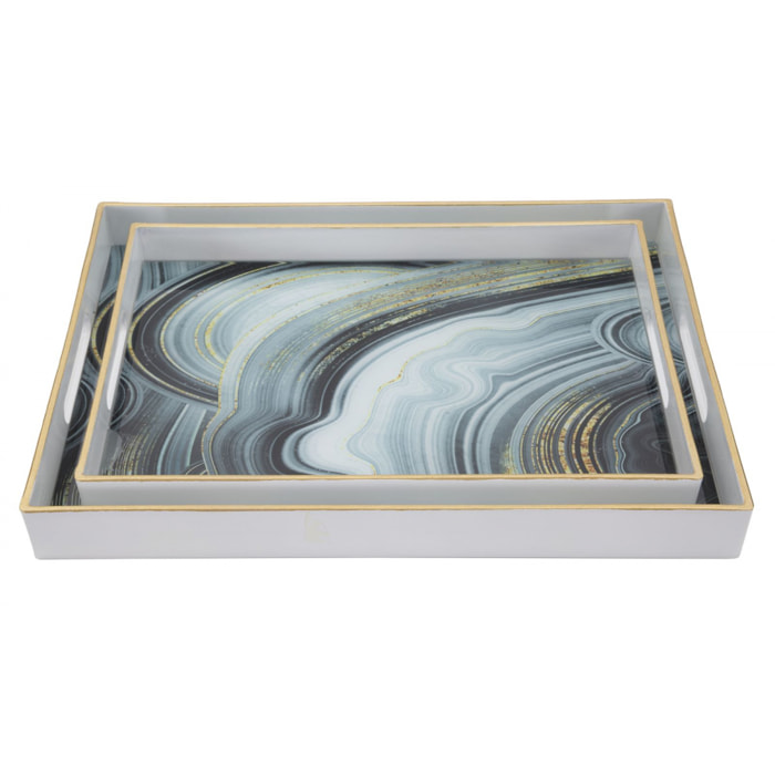 SVUOTATASCHE WHITE MARBLE COPPIA CHARME1921 MULTICOLORE