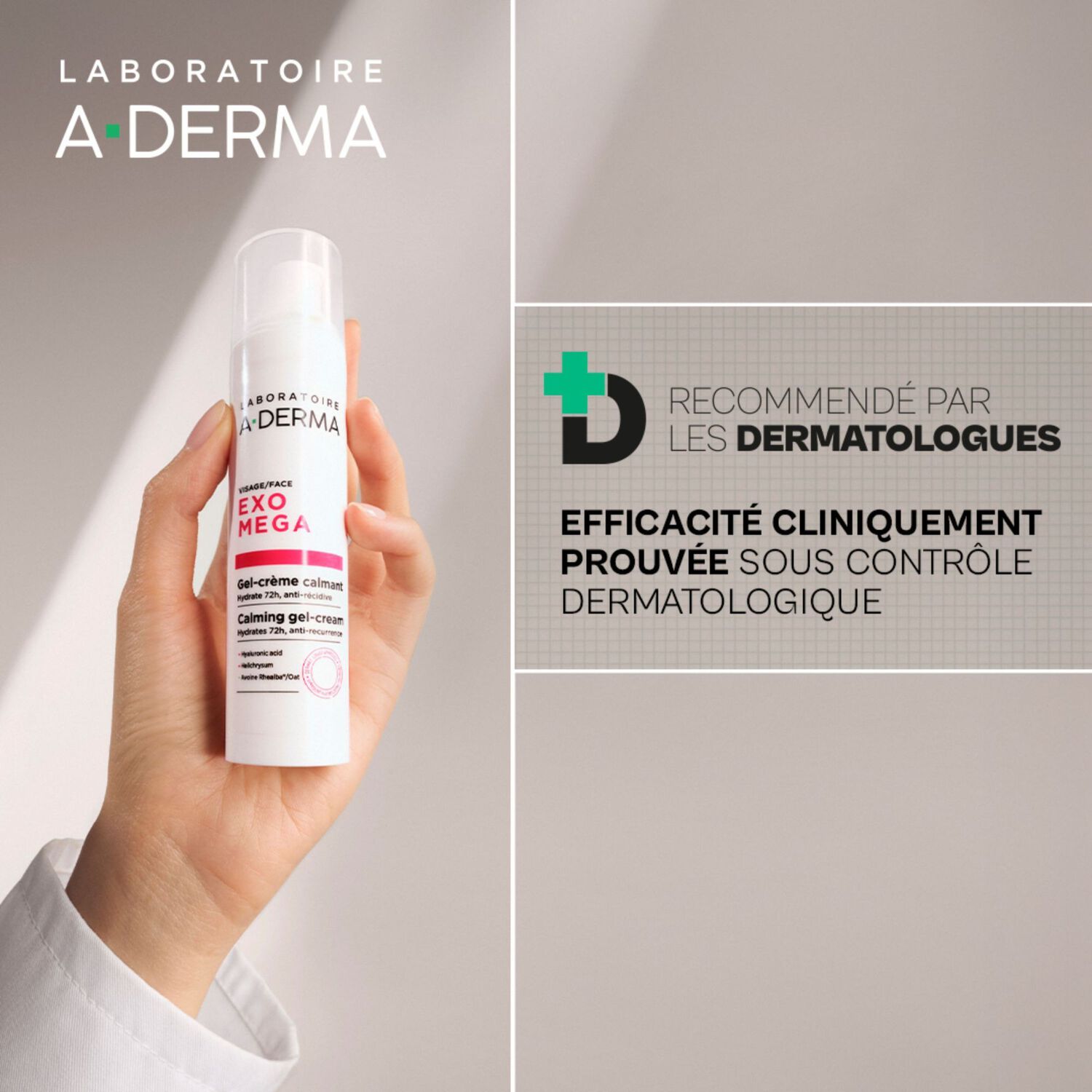 Exomega - Gel-Crème Calmant Visage 40 ml