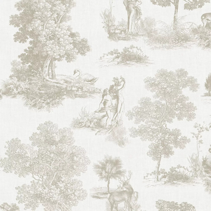 Serviette pur lin 165 g/m² imprimé beige Poesie naturel