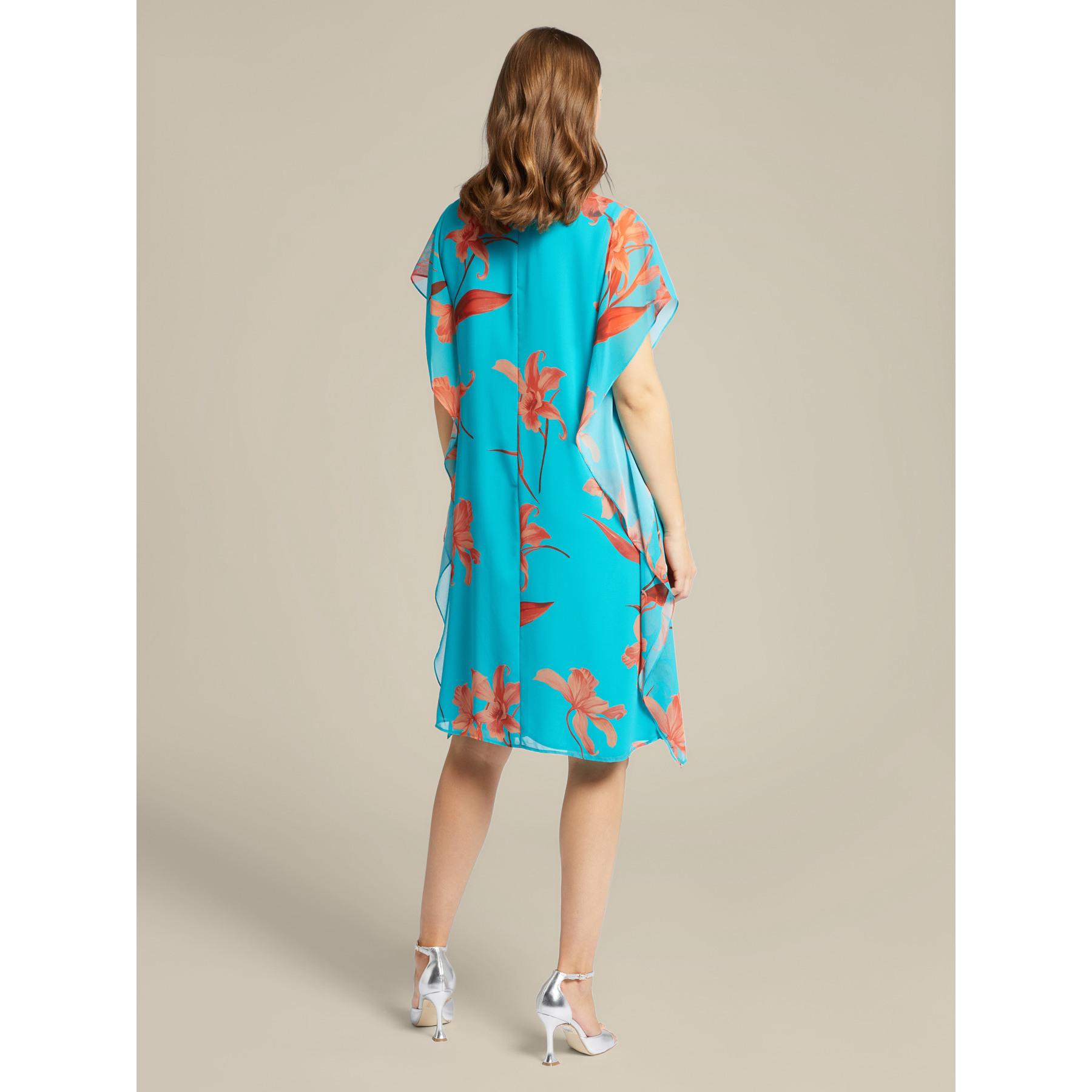 Elena Mirò - Vestido elegante estampado - Light - blue