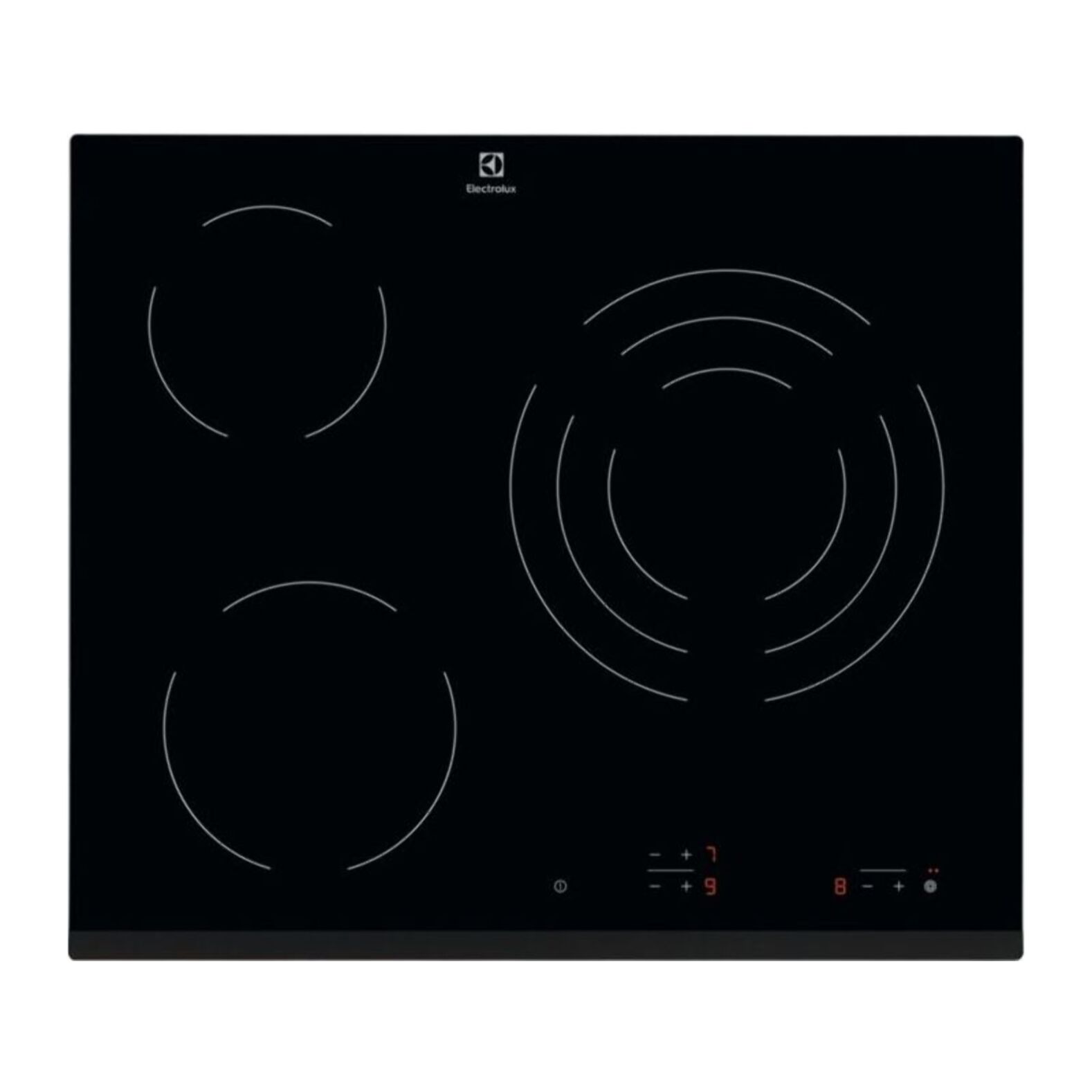 Plaque vitrocéramique ELECTROLUX BHV6232FOK - 3 foyers Noir