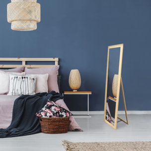 Miroir En Bois Sur Pied 39x150cm