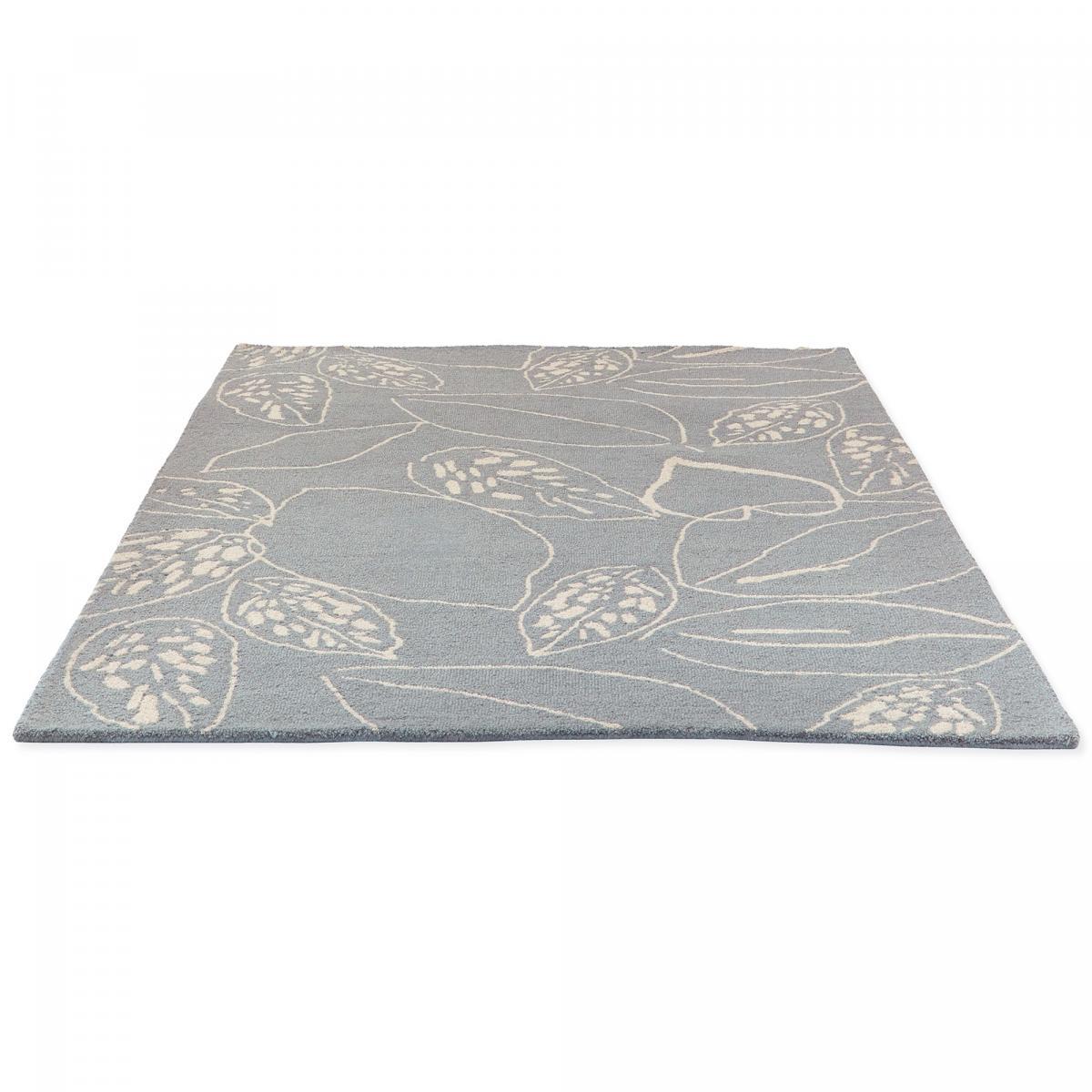 Tapis salon et chambre fait à la main en laine motif floral CHICDOUE