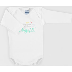 Body bebé manga larga frases americano