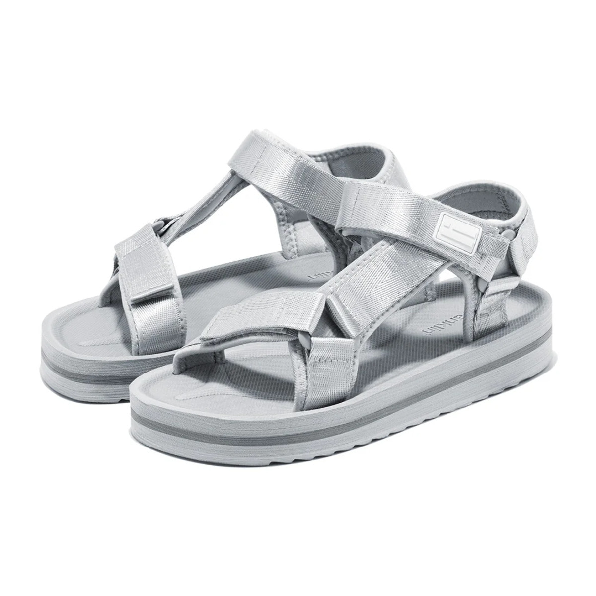 Sandalias Mujer Forest High Franjas Plata