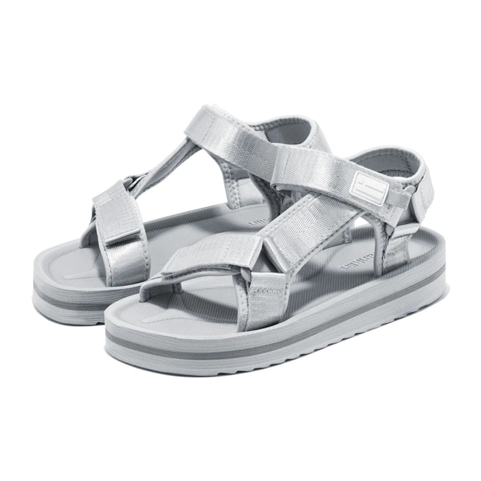 Sandalias Mujer Forest High Franjas Plata