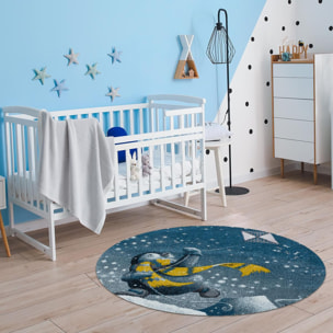 Tapis enfant tissé motif animaux ROSO