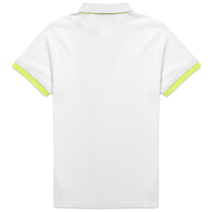 Polo Shirts Robe di Kappa Uomo Bianco ENDER FLUO