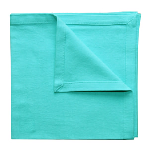 Serviette de table unie et colorée - Bleu azur