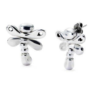 Pendiente SER REBELDE PLATEADO U