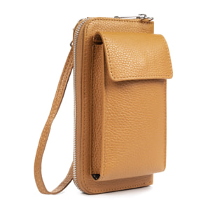 Carmina Cartera Mujer Mujer.Piel auténtica Dollaro.