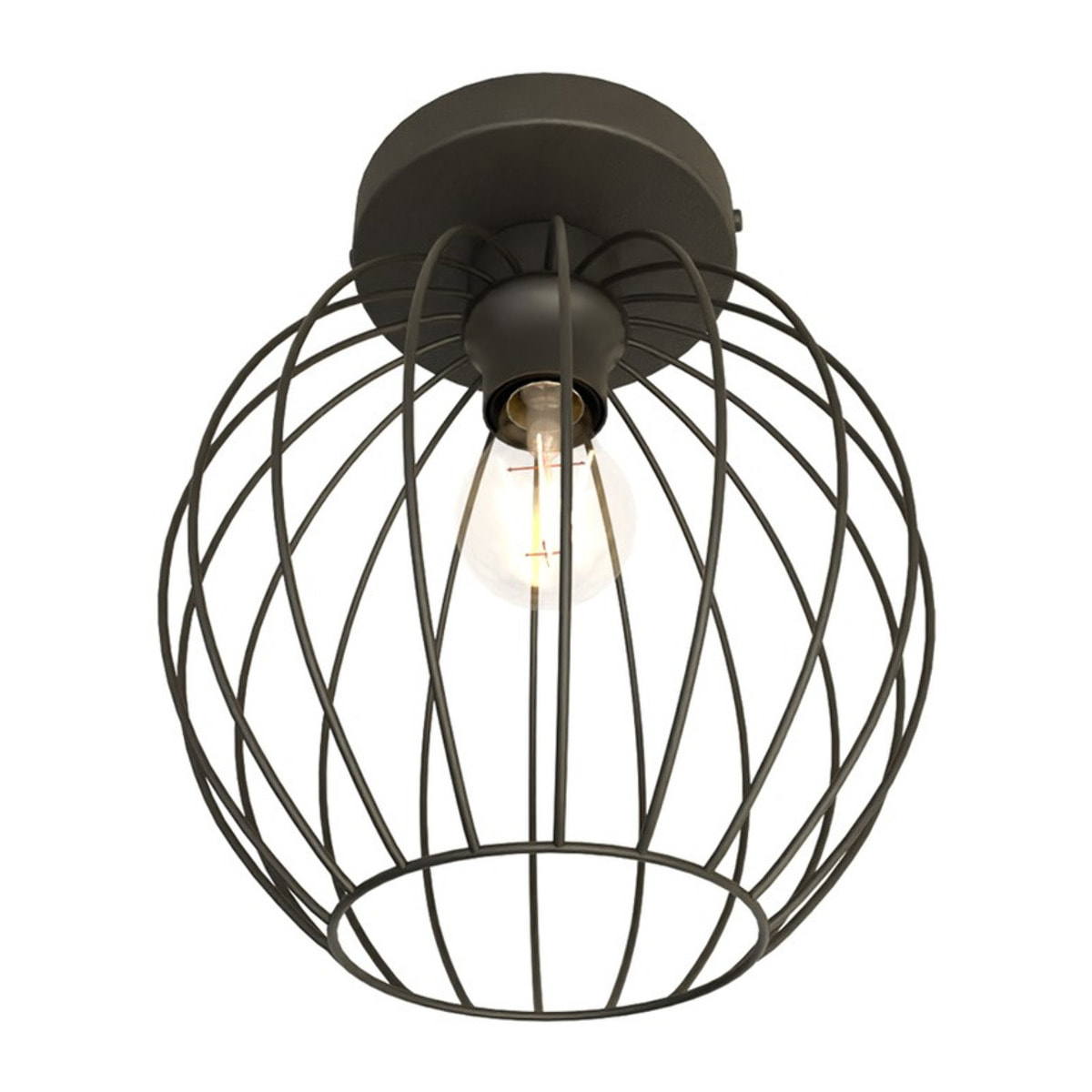 Lampada a sospensione NEST in acciaio nero