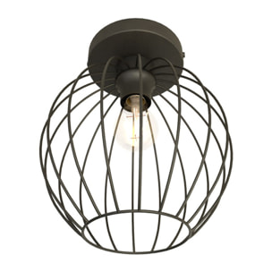 Lampada a sospensione NEST in acciaio nero
