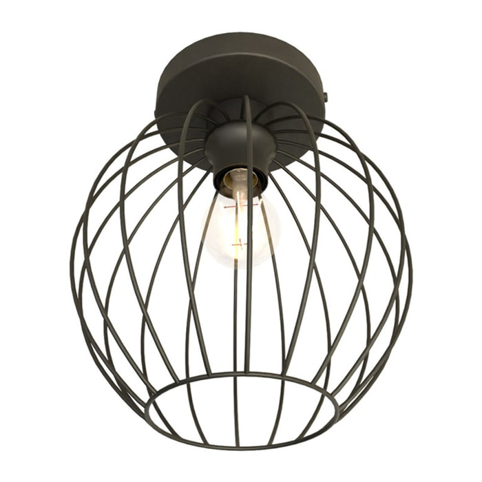 Lampada a sospensione NEST in acciaio nero