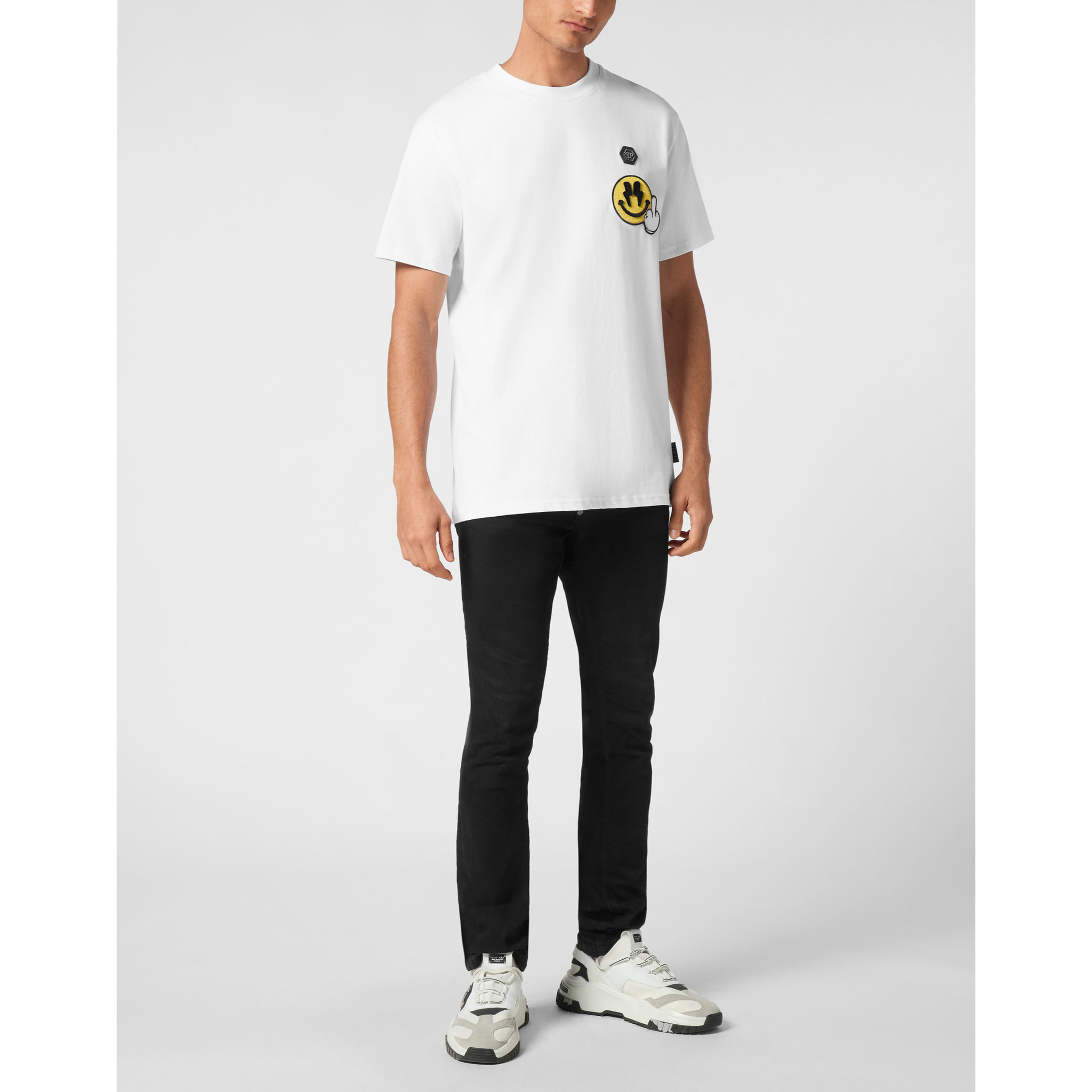 PHILIPP PLEIN Camiseta Cuello Redondo SMILE