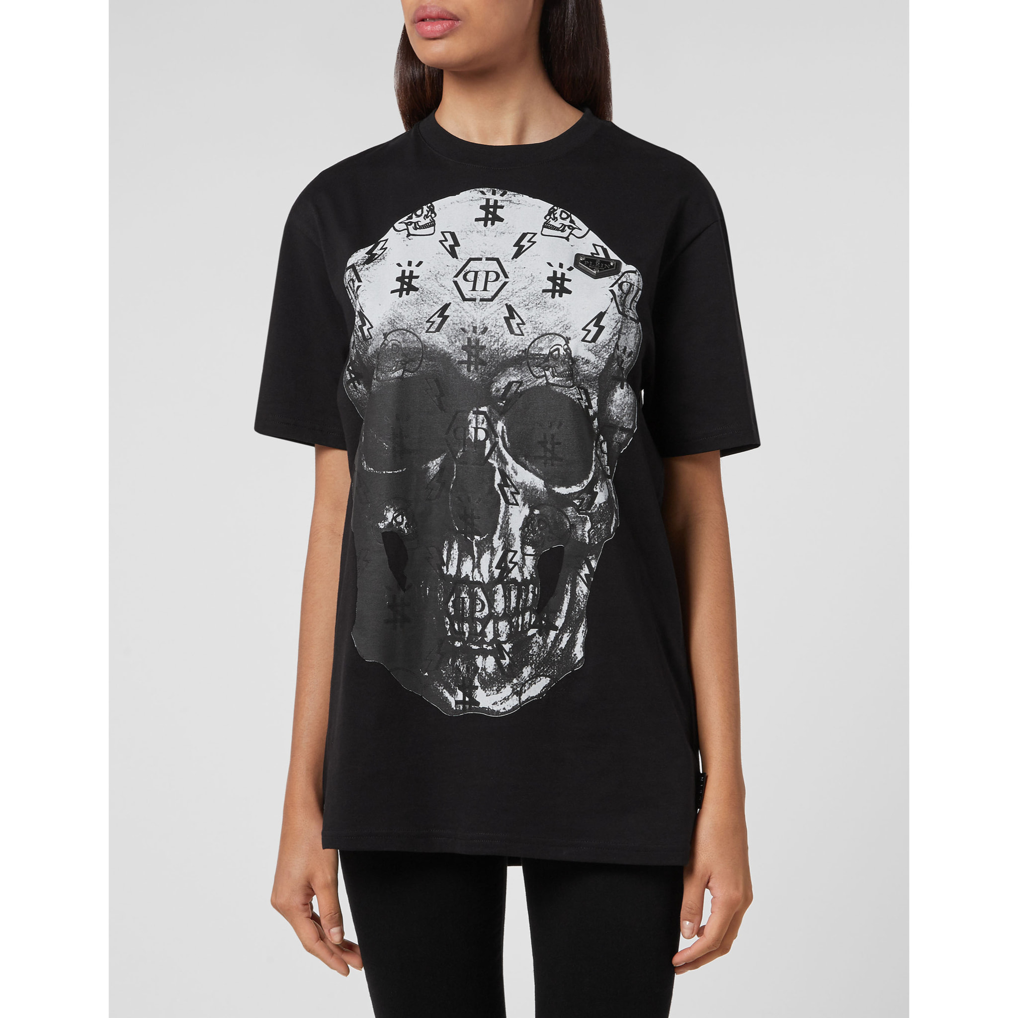 PHILIPP PLEIN Camiseta Cuello Redondo SKULL