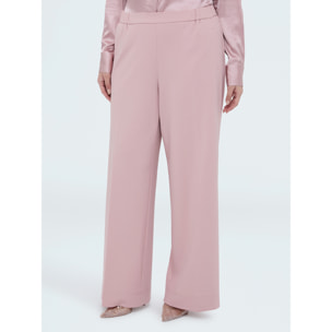 Fiorella Rubino - Pantalones Wide Leg en tejido stretch - Rosa