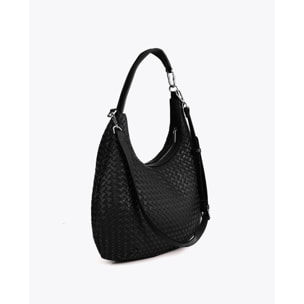 Borsa hobo intrecciata