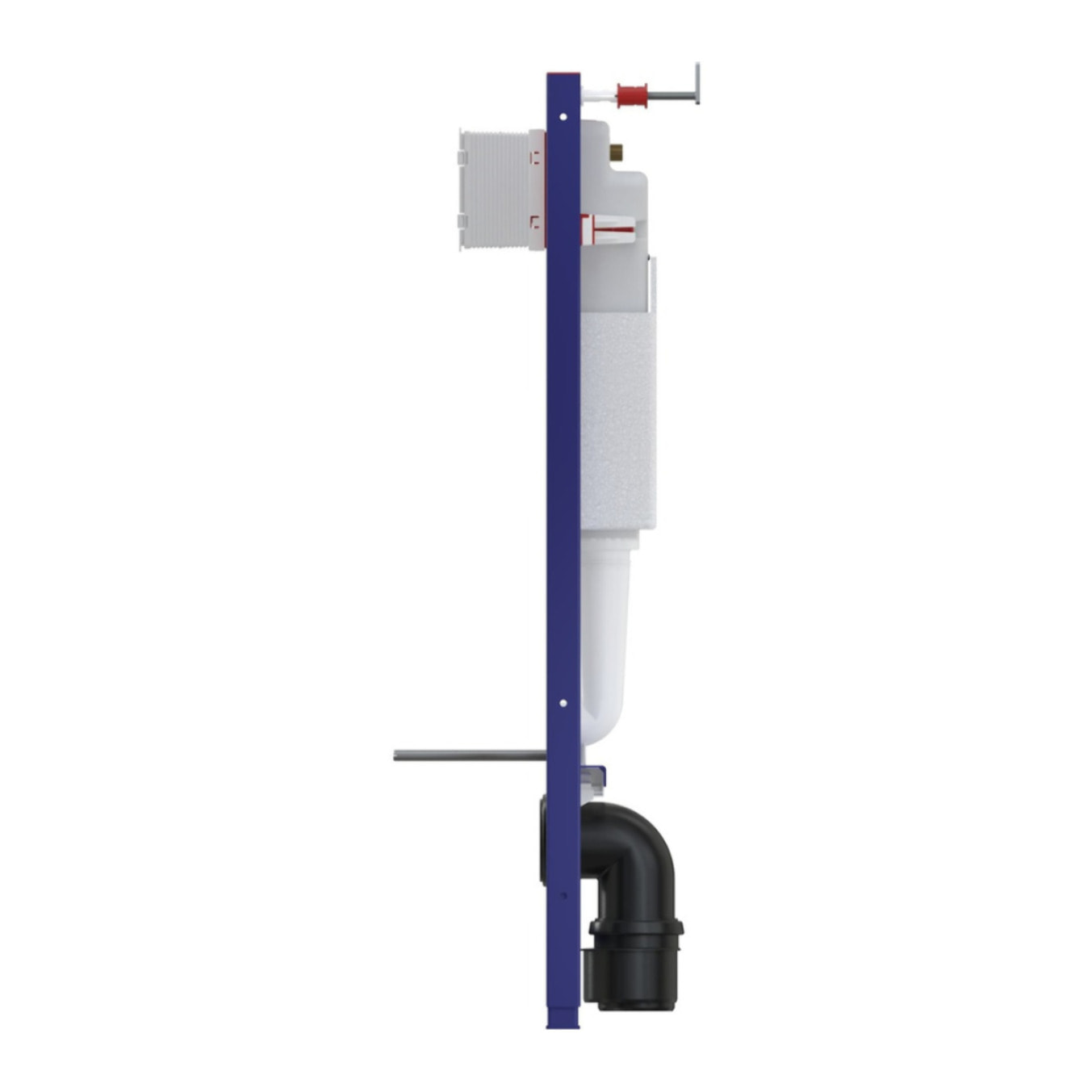 Pack WC bâti-support léger 112 cm ECO 2L Swiss Aqua Technologies + WC suspendu Swiss Aqua Technologies + plaque (STEST67WR01-IN)