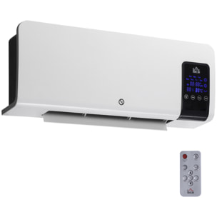 Calefactor Eléctrico de Pared 1000W/2000W con Mando a Distancia 54,5x12x21,5 cm