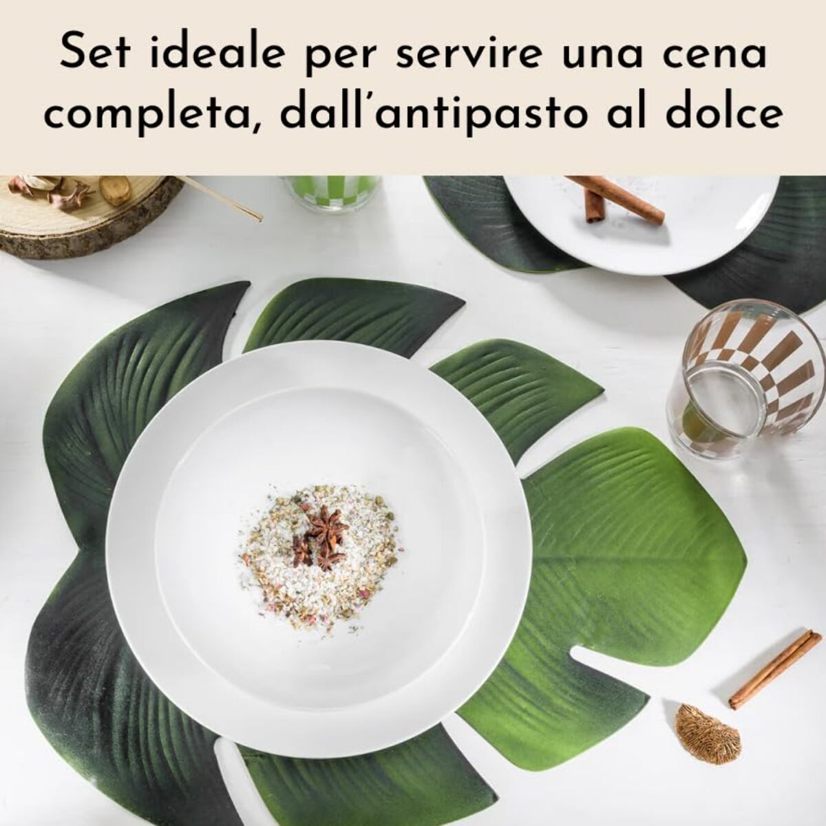 Set 6 piatti da frutta Ala in porcellana