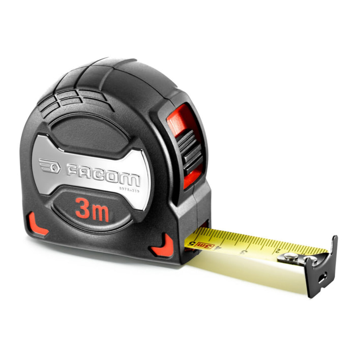 Mesure PREMIUM 3 m, ruban Mylar large 19 mm
