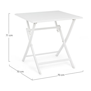 Tavolo ELIN pieghevole bianco 70x70 cm