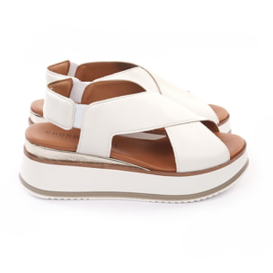 SANDALO ZEPPA INCROCIO BIANCO