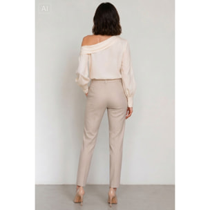 Kocca - Pantaloni sartoriali da donna a vita alta in viscosa Donna