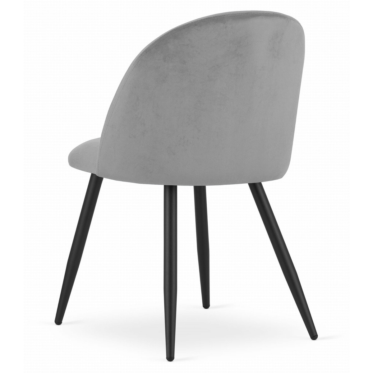 Sedia di design Bello in velluto grigio chiaro