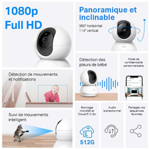 Caméra de surveillance TP-LINK Tapo TC70 1080p