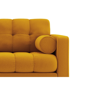 Fauteuil "Bali" en tissu structurel jaune