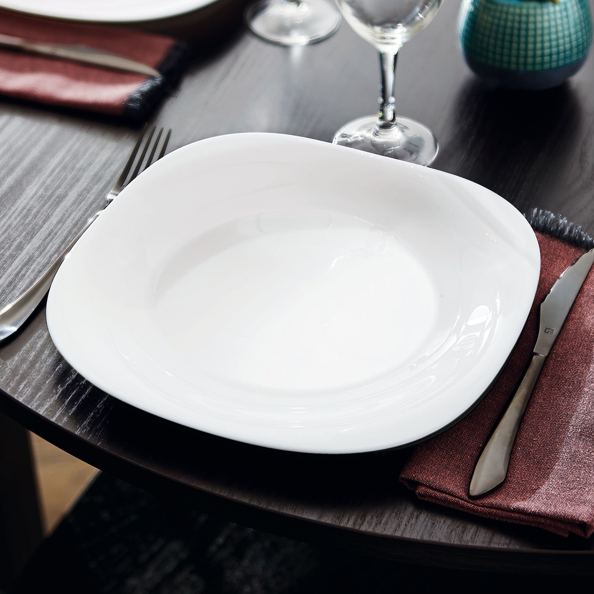 6 platos blancos 29,1 x 27 cm Carine - Luminarc