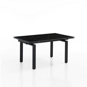 TOMASUCCI Table extensible DEVIN MARBRE NOIR