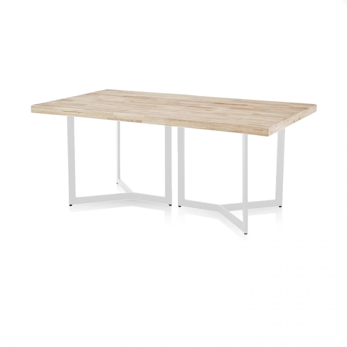 Mesa de comedor Jokul 180 Blanco - Roble