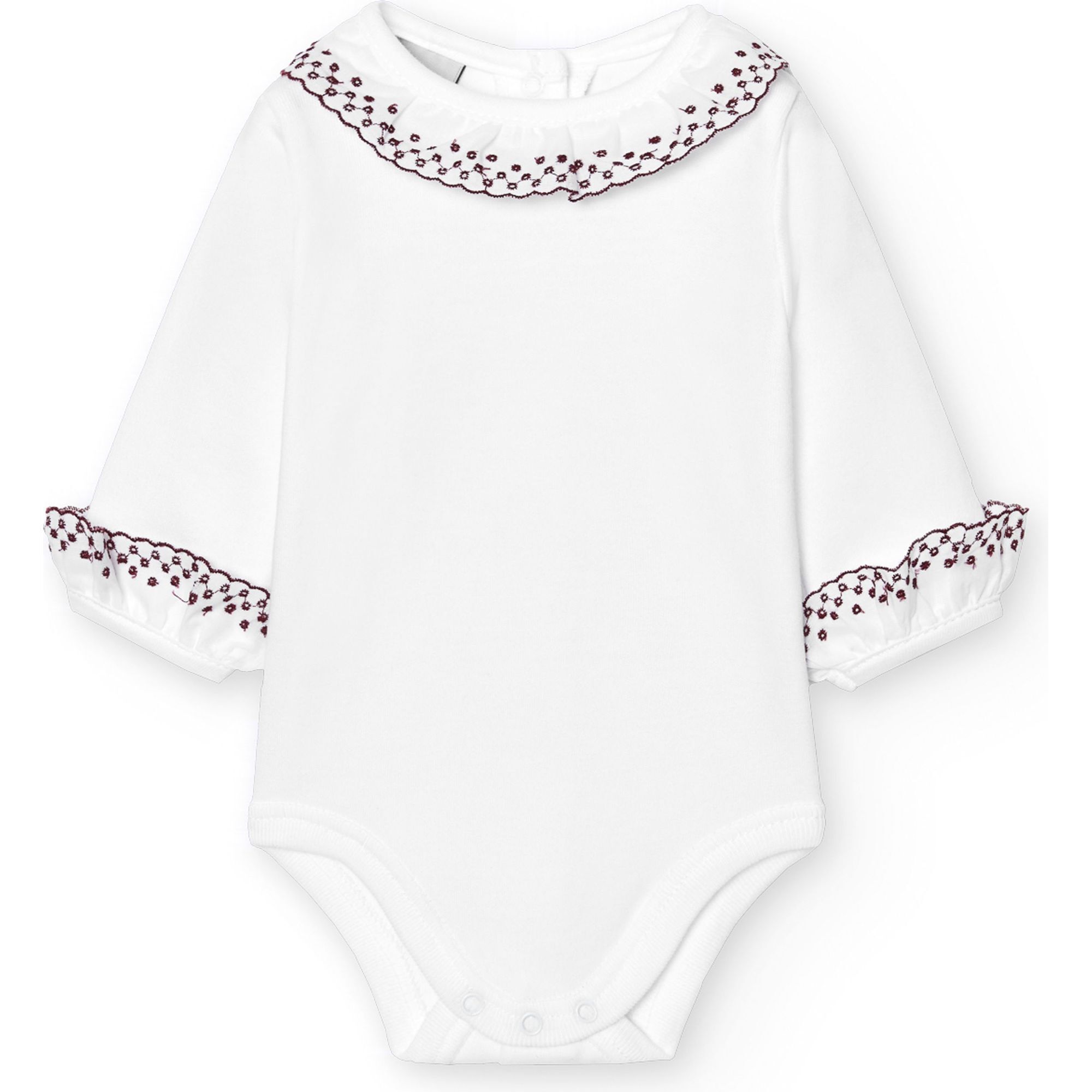 Body bebé manga larga cuello batista