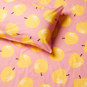 set de sabanas 4pcs cama doble: sabana encimera + sabana bajera + 2 fundas de almohada Benetton fruits