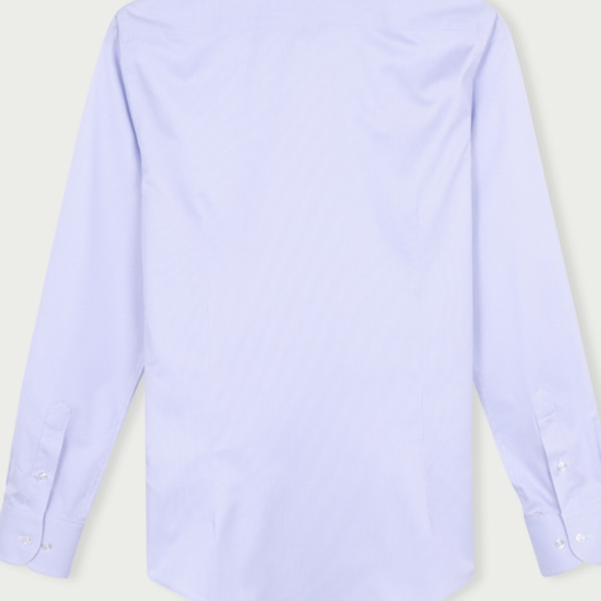 Camicia Uomo 1 Bottone Italiano Slim Cotone Riga Stretta Viola/Bianco