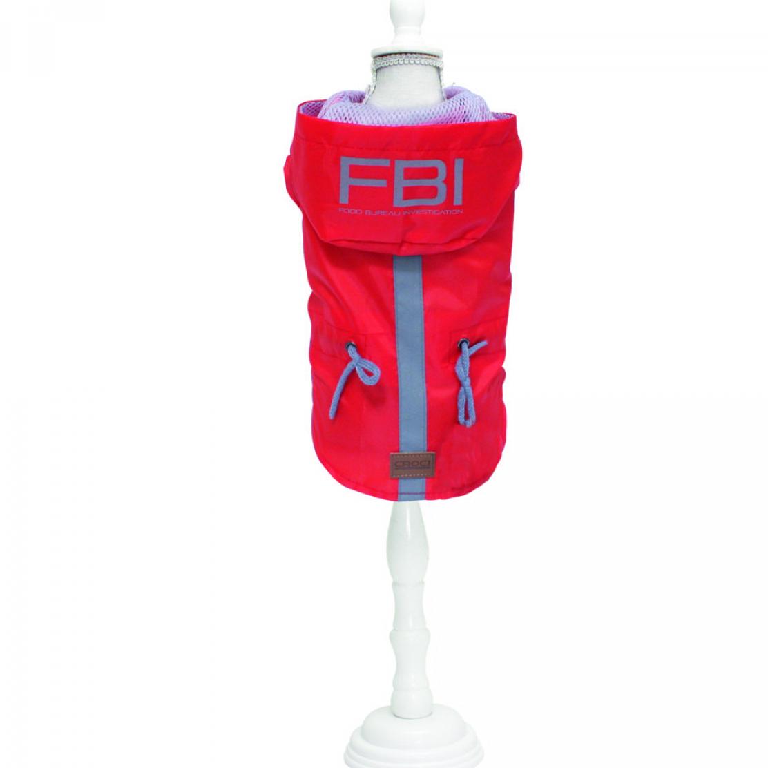 Vancouver FBI Red Impermeabile per Cani - 20 cm