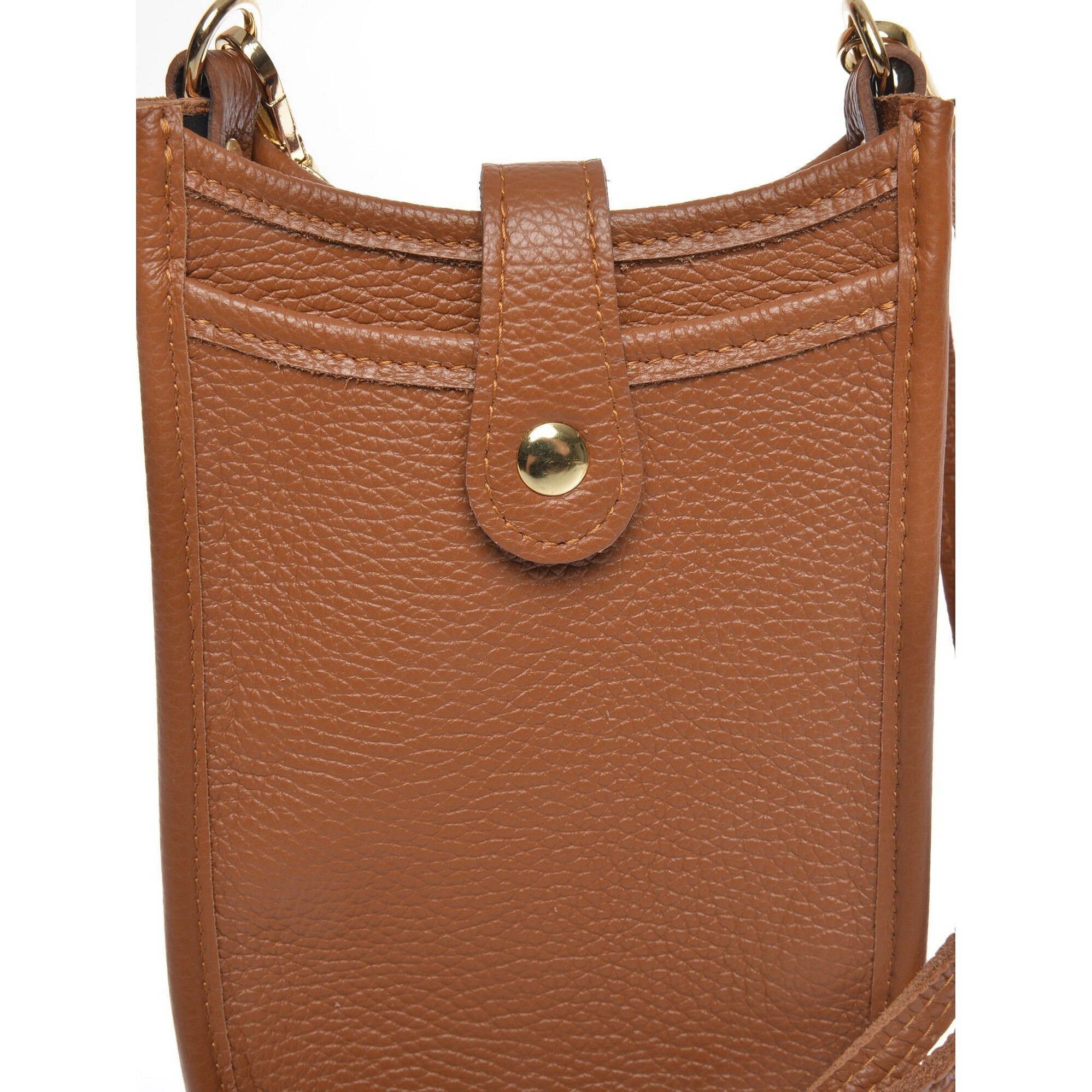 Borsa a spalla Anna Luchini Cammello