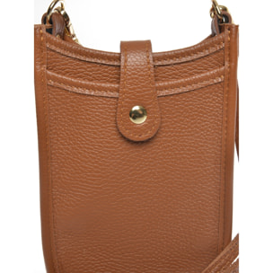 Borsa a spalla Anna Luchini Cammello