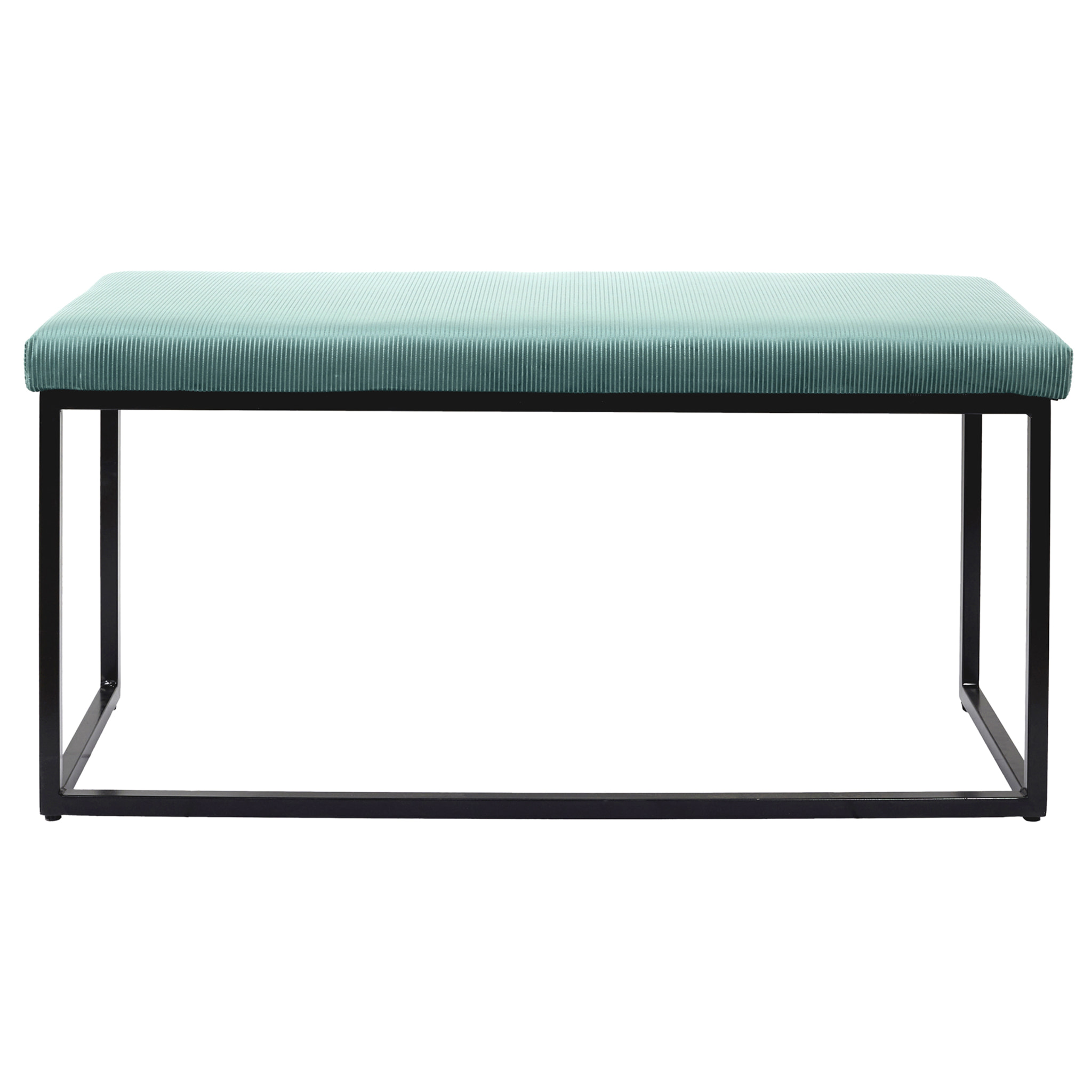 Banc Giulia Bleu Velours Cotele
