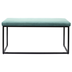 Banc Giulia Bleu Velours Cotele