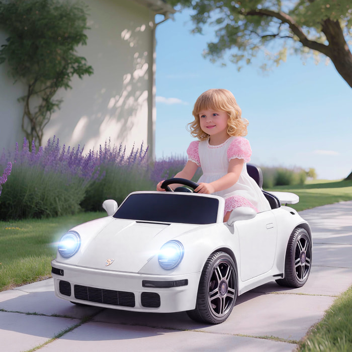 Voiture électrique enfant licence officielle RUF CTR 2017 12V 5Km/h max. télécommande nombreux effets blanc